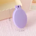 Spazzola per capelli tascabile pieghevole portatile con specchio mini pettine viola - confezione individuale / Viola