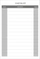 Minimalist daily checklist memo pad sheet template planner page stationery office item - Memo
