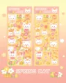 Cute cat themed PVC waterproof guka stickers diy decorative journaling sticker set for crafts. - Spring Kitten