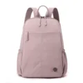 Women nylon backpack casual lightweight travel daypack stylish commuting school bag - Pink