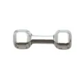 Silver dumbbell metal charm for DIY jewelry making, necklace bracelet pendant and accessories. - Dumbbell Lifting