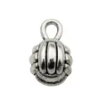 Silver alloy sports charm pendant DIY necklace bracelet jewelry accessory small cute pendant - Round Volleyball