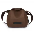 Brown nylon shoulder bag casual crossbody shell bag stylish women everyday purse - Brown