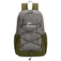 Colorblock backpack sports rucksack large capacity lightweight casual school bag for daily use - Mountain Gray Green