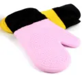 Professionelle hitzebeständige Silikon Ofenhandschuhe für Küche Backofen Mikrowelle - Zufällige Farbe / YH212 Kleine Baumwollhandschuhe