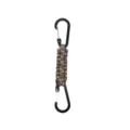 Mousqueton en Paracorde S Crochet Double Porte-clés Équipement de Survie Noir Neuf - Camouflage Point Rouge