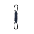 Porte-clés en paracorde robuste avec double mousqueton pour activités de plein air. - Bleu Marine 027
