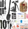 Kit d'équipement de survie tactique camping extérieur secours multi-outils avec sac. - Camouflage CP