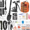 Kit d'equipement de survie tactique d'urgence en plein air kit multi-outils - Orange