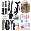 Kit d'équipement tactique de survie en plein air avec couverture de survie et outils. - Camouflage CP