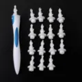 Kit de nettoyage d'oreilles en spirale manuel avec un manche et quinze embouts de rechange. - Emballage OPP (Étiquette Bleue)