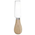 Stainless steel cheese knife with wooden handle butter spreader for kitchen baking tools. - HF201A-4 Steel Color