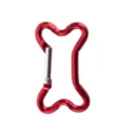 Rode botvormige aluminium legering karabijnhaak sleutelhanger clip voor rugzak dagelijks. - Rood