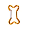 Aluminium bot gevormde karabijnhaak sleutelhanger, outdoor camping clip, duurzame rugzak kleine haak. - Goud