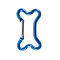 Blauwe botvormige aluminiumlegering karabijnhaak hanger voor rugzak sleutelhanger. - Blauw