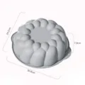 Muschel Blume Silikon Kuchenform, hitzebeständige lebensmittelechte Backform neu. - Blumen Backform (YH1234) / Grau