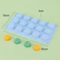 15-Kavität Sonnenblumen Silikon Kuchenform Schokolade Backform Hitzebeständig Matte - Himmelblau