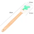 Silicone Spatula Kitchen Baking Cake Cream Scraper with Cactus Pattern and Wood Handle - Cactus