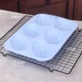 Silikon 6-Kavität Osterei Kuchen Backform DIY Schokolade Gebäck Küchenhelfer Werkzeug - Blau