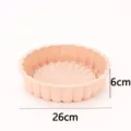 Rosa Silikon runder Kuchenform 26cm, flexible antihaftbeschichtete Backform fur Kuche - Groß (10 Zoll) / Rosa