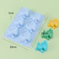Einhorn Silikonform 6-Loch Backwerkzeug hitzebeständig lebensmittelecht Kuchenform - Himmelblau