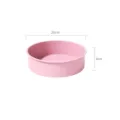 Roze ronde siliconen taartvorm 20x6cm bakvorm voor heerlijke DIY keukenbakgereedschappen. - 8 Inch Roze