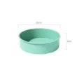 Ronde siliconen taartbakvorm bakplaat 20x6cm keuken bakgereedschap voor DIY gebak - 8 inch groen