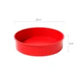 Ronde siliconen taartvorm in rood 25x6cm, flexibele bakvorm voor gebak in de keuken. - 10 Inch Rood