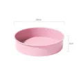 Roze ronde siliconen cakevorm, 25cm bakblik, anti-aanbak keukenartikel voor DIY bakken. - 10 Inch Roze