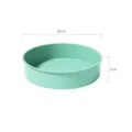 Ronde siliconen taartvorm 25x6 cm mintgroene bakvorm voor DIY keuken en bakgerei. - 10 Inch Groen
