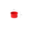 Ronde rode siliconen taartvorm 10x6cm bakvorm DIY keukengereedschap voor het bakken - 4 Inch Rood