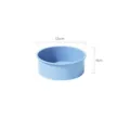 Ronde siliconen taartvorm 15x6cm flexibele bakvorm antiaanbaklaag keukengereedschap DIY - 6 Inch Blauw