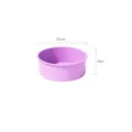 Paarse siliconen ronde taartvorm, diameter 15cm en hoogte 6cm, ideaal voor bakken. - 6-inch - Paars