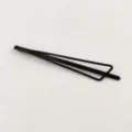 Minimalist black geometric steel wire hair pin, chic side hair clip for bangs and styling. - 2# Triangle Wire Clip (Single)