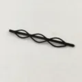 Minimalist black wavy hair clip for women, geometric bobby pin and side bangs hairpin. - 5# Braided Wire Clip (Single)