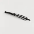 Minimalist black bobby pin hair clip 7cm sleek bangs side hairpin for women daily hair styling - 6# Wavy Wire Clip (Single)