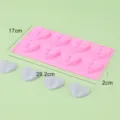 DIY Silikon Herz Form Kuchen Backwerkzeug fuer Schokolade Mousse Gelee und Dessert Herstellung - YH794 (8 Hohlraum Herz)