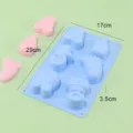 Silikon Baby Backform Set mit Bär und Flasche Design für DIY Kuchen und Seife basteln - Blau