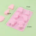 Rosa Silikon Babyform Set mit Flasche, Schnuller und Fuss Formen zum Backen und Basteln. - Rosa