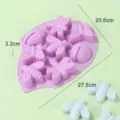 Lila Silikon Insekten Form mit Schmetterling und Biene, 27.5x20.6cm Backform SKU. - Violett