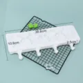 Neues weißes 4er Pfoten Eiscreme Silikonform DIY Eis am Stil Maker Küchen Gadget Set - Bärentatze / Weiß
