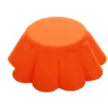 Orange silicone cake mold round pumpkin muffin baking cup heat resistant kitchen tool. - YH021 Flower / Random