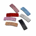Crystal rhinestone BB hair clip set, sparkling side hairpins for women and girls daily styling detail. - 4# Purple