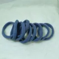 Blue high elasticity seamless hair ties, thickened hair bands variant, daily ponytail holder. - Lake Blue