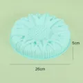 Silicone sunflower cake mold non-stick baking pan 26cm diameter kitchen pastry baking tool - Light Green