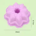 Silikon Kuchenform große Blume Backform 24cm Hitzebeständig Küchenhelfer Artikel - Violett