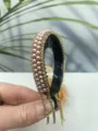 Rhinestone Pearl Bun Maker Tassel Claw Clip Elegant Hair Styling Tool for Women and Girls - Champagne