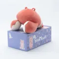 Bezauberndes rosa Garnelen Plueschtier weiches Kissen zum Schlafen und Kuscheln Dekoration. - High-End-Geschenkbox / M (53x38x18cm)