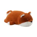 Weiches schlafendes Shiba Inu Plueschtier, suesses Stofftier Kissen fuer Maedchen. - Mocha Shiba