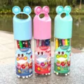 Cute frog design 18 colors watercolor marker pens set for kids drawing and school art st - Color 18